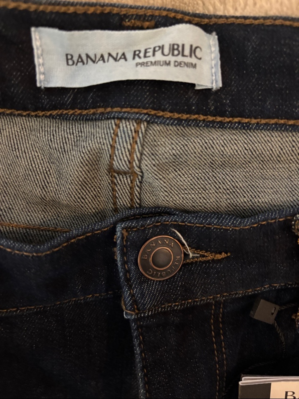 Banana Republic Dark Blue Denim Jeans, Skinny Ankle